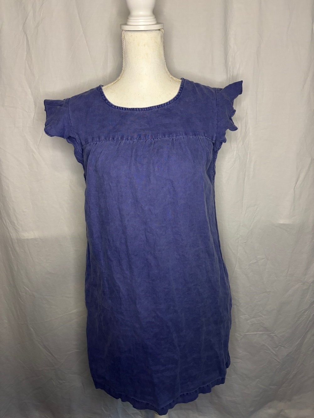 Artisan Lavender Linen Dress with Scoop Neck (18)